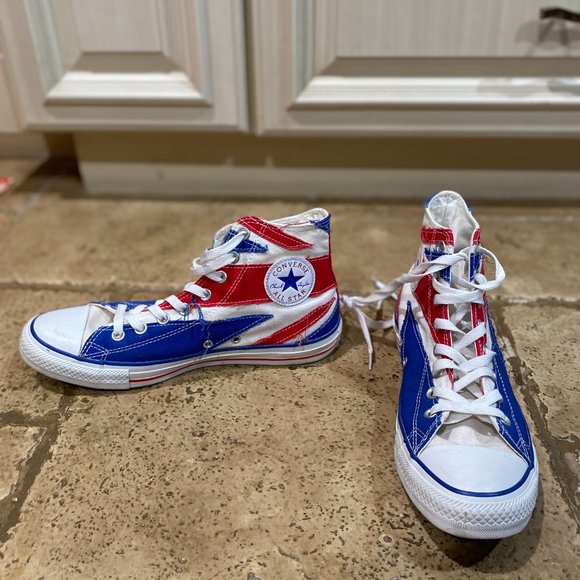 All Star Converse UK Flag Design Sneakers - Picture 3 of 3